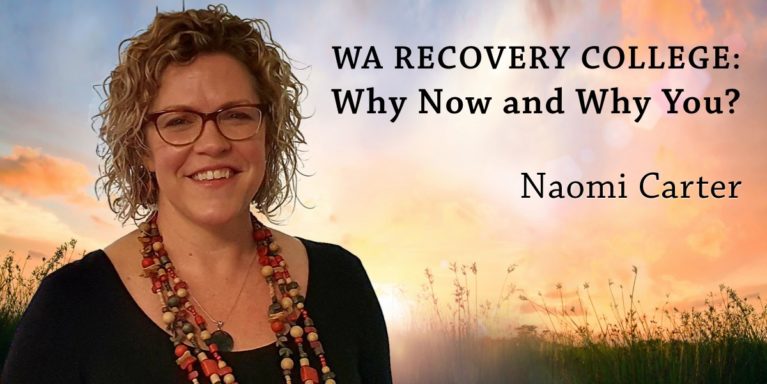 Naomi Carter, Principal, WA Recovery College
